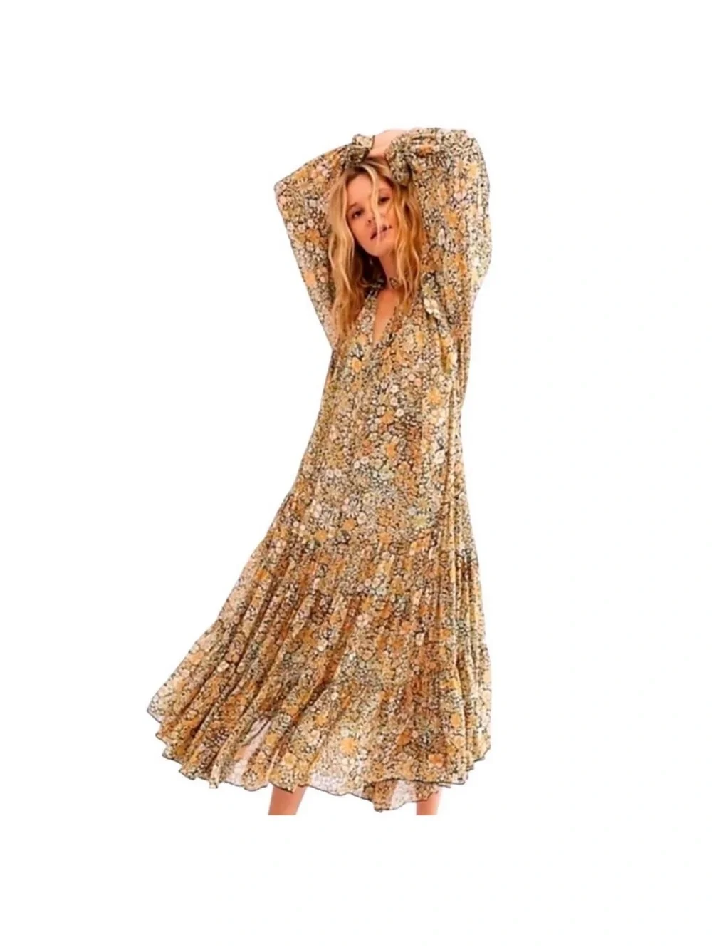 Free People lightweight tiered